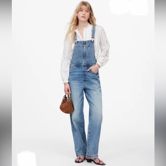 Madewell Denim - NWT MADEWELL Carpenter Classic Denim Overalls in Lewisberg Wash Size XS